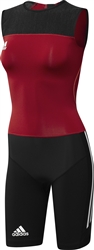 adidas adiPower Weightlifting Suit for women - university red/black/white