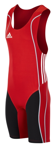 adidas weightlifting suit men - university red/black/white