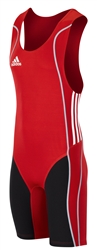 adidas W8 weightlifting suit  for men - university red/black/white