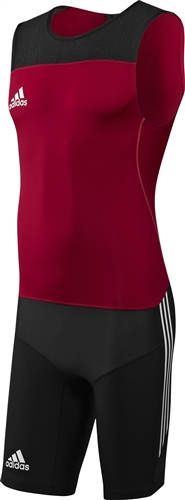 cantidad Chip Acostumbrar adidas adiPower Weightlifting Suit for men - university red/black/white